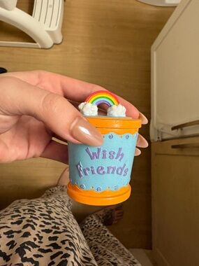 Claire's Light Blue and Orange Mini Trinket Box